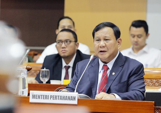 Menteri Pertahanan Prabowo Subianto (Dery Ridwansah/ JawaPos.com)