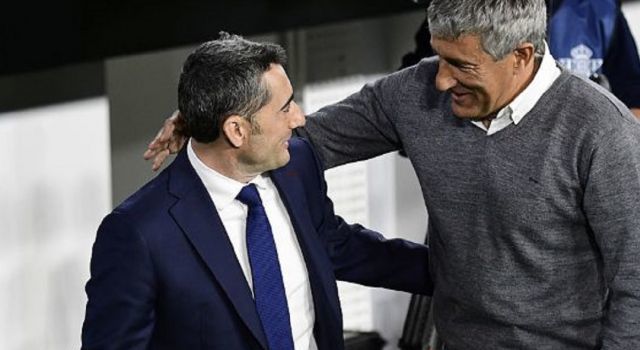 Barcelona tunjuk Quique Setien sebagai pengganti Ernesto Valverde sebagai pelatih Barcelona. (Marca)