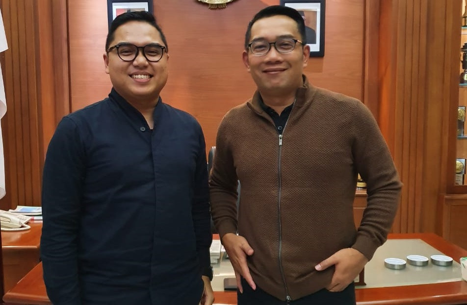 Fahd Pahdepie dan Ridwan Kamil. Foto: dok pribadi for JPNN