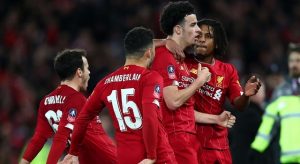 Curtis Jones memastikan kemenangan 1-0 Liverpool atas Everton di babak ketiga Piala FA 2019/20, di Stadion Anfield, Minggu (5/1/2019) malam WIB.
