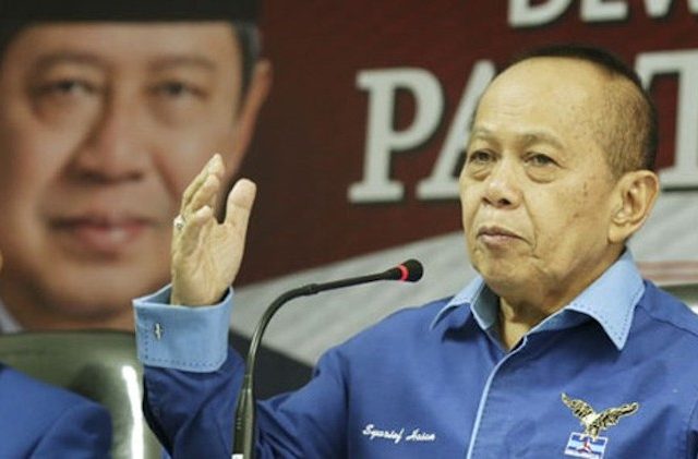 Wakil Ketua Umum Demokrat Syarief Hasan menuturkan, ketua umumnya Susilo Bambang Yudhoyono (SBY) sangat tegas ketika menyangkut persoalan kedaulatan. (dok JawaPos.com)
