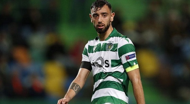 Gelandang Sporting CP Bruno Fernandes.