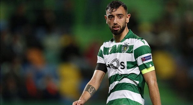 Gelandang Sporting CP Bruno Fernandes.