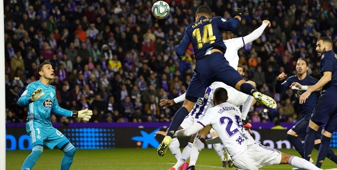 Real Madrid menang tipis 1-0 atas Real Valladolid di Estadio Jose Zorrilla (Valladolid), Senin (27/1/2020) dini hari WIB.