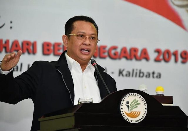 Ketua MPR RI Bambang Soesatyo (Bamsoet) mengapresiasi kinerja Jaksa Agung Burhanudin yang bergerak cepat dan tepat dalam menuntaskan skandal Jiwasraya. (dok MPR RI)
