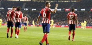 Atletico Madrid kalahkan Villarreal 3-1 pada laga lanjutan Liga Spanyol, Senin (24/2). (Marca)
