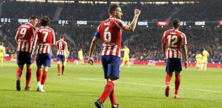 Atletico Madrid kalahkan Villarreal 3-1 pada laga lanjutan Liga Spanyol, Senin (24/2). (Marca)