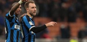 Christian Eriksen jalani laga debut dengan Inter Milan di perempat final Coppa Italia, Kamis (30/1) dini hari WIB. (BBC)
