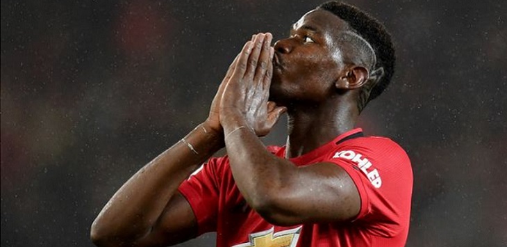 Gelandang Manchester United, Paul Pogba.