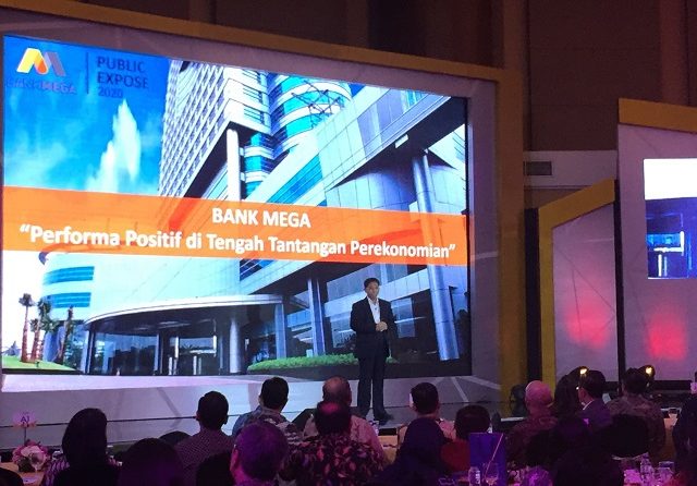 Paparan capaian kinerja PT Bank Mega Tbk 2019, Jakarta, Kamis (5/3). (Romys Binekasri/JawaPos.com)