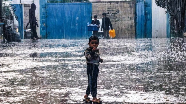 Musim Hujan Di Jalur Gaza